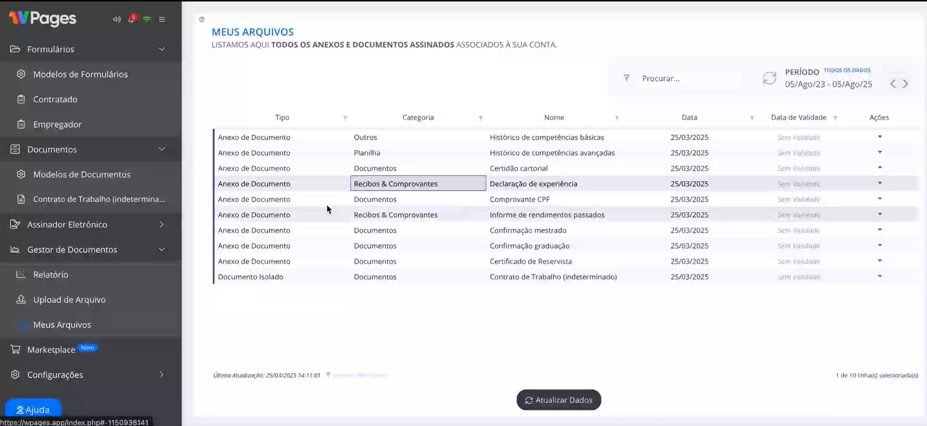 screenshot of WPages