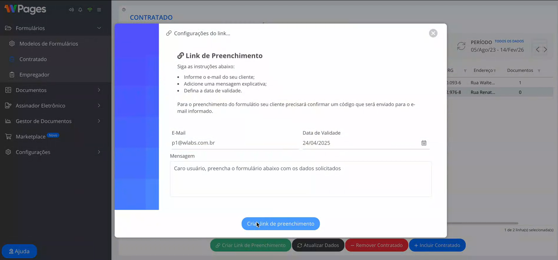 screenshot of WPages