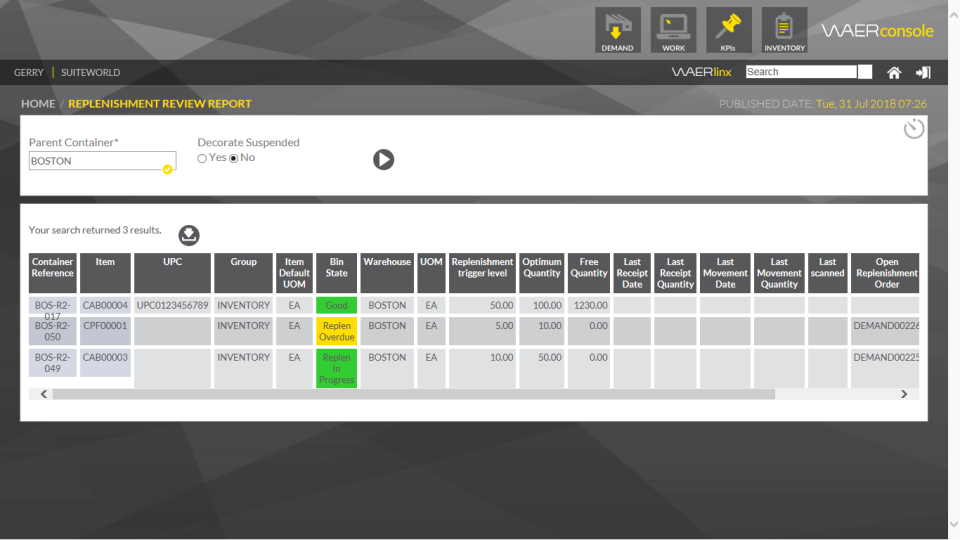 screenshot of WaerLinx