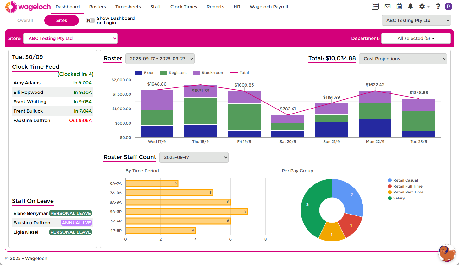 screenshot of Wageloch