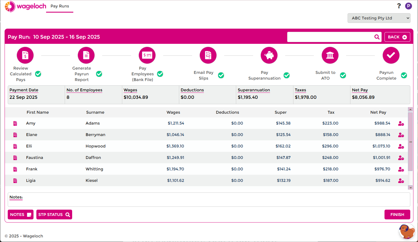 screenshot of Wageloch