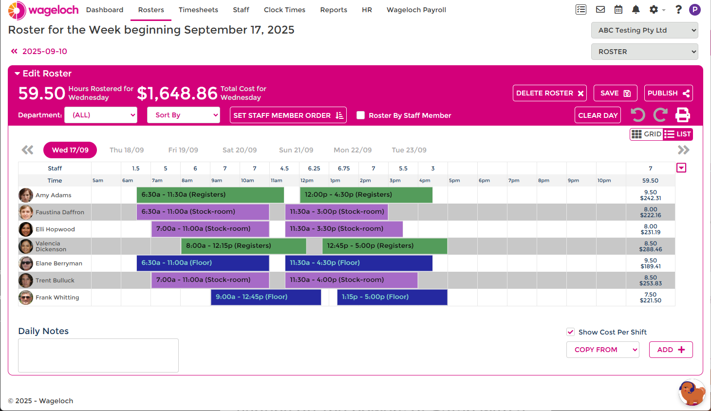 screenshot of Wageloch