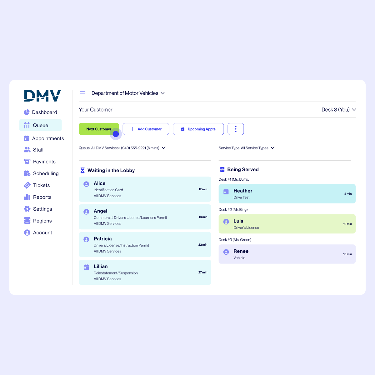 screenshot of WaitWell