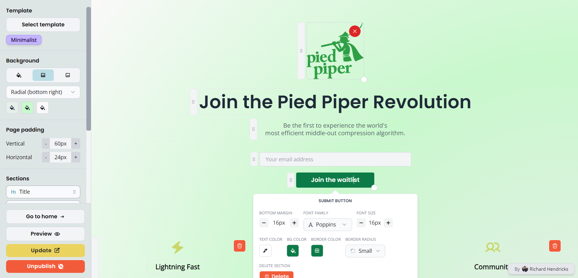 screenshot of Waitlister