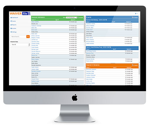 screenshot of WaiverFile