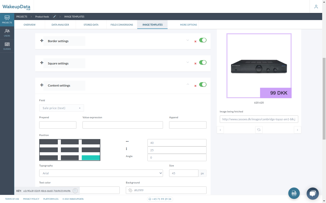 screenshot of WakeupData
