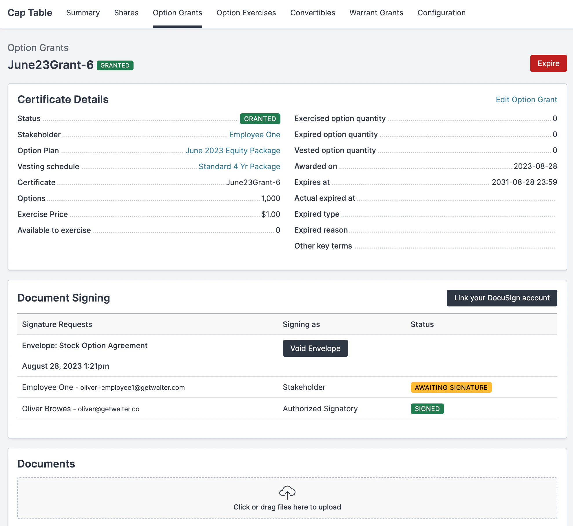 screenshot of Walter