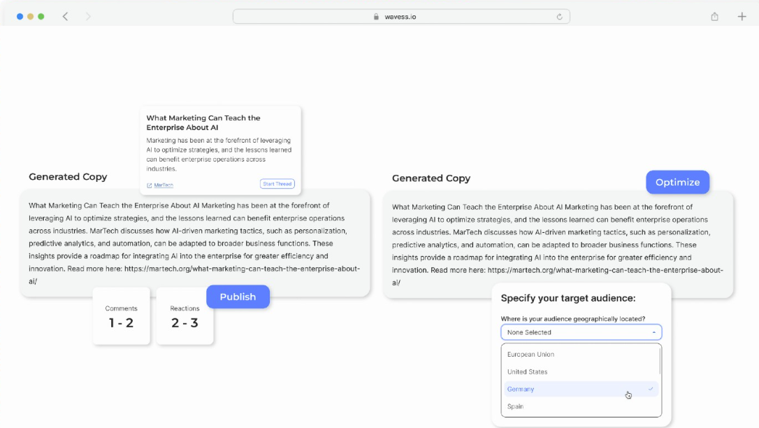 screenshot of Wavess