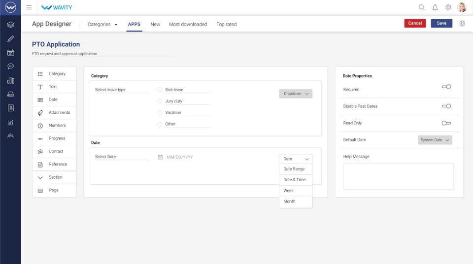 screenshot of Wavity