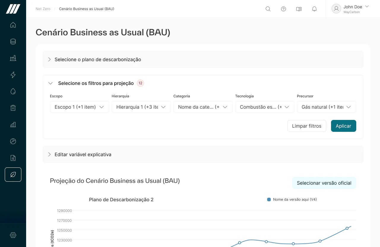 screenshot of WayCarbon