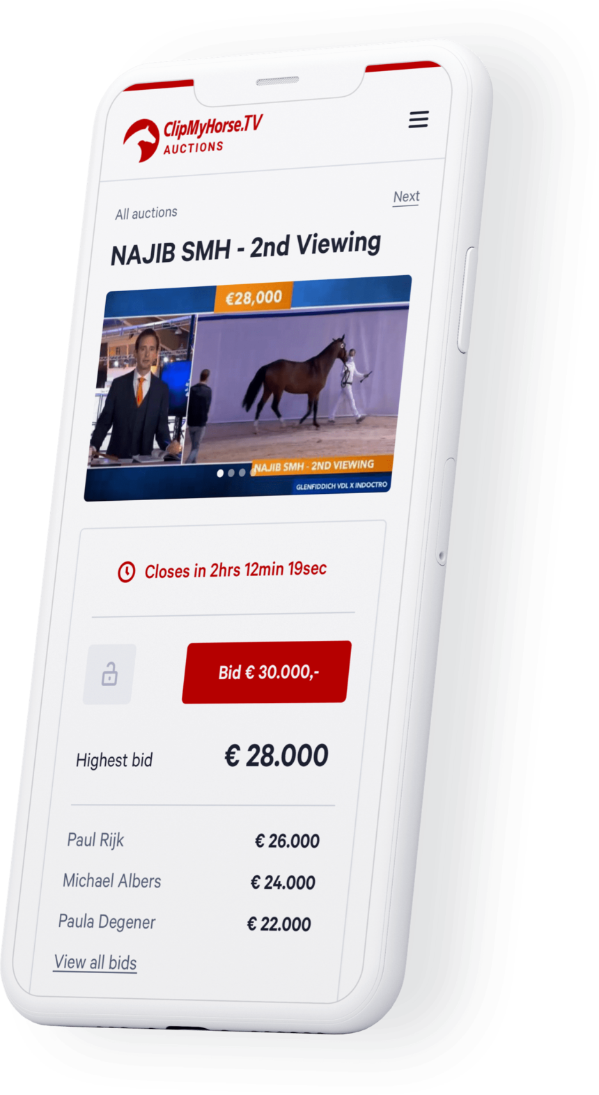 screenshot of WeAuction