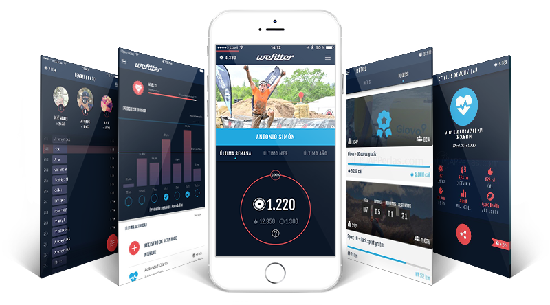 screenshot of WeFitter