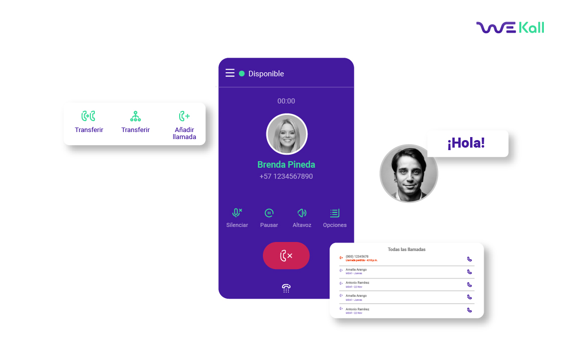 screenshot of WeKall