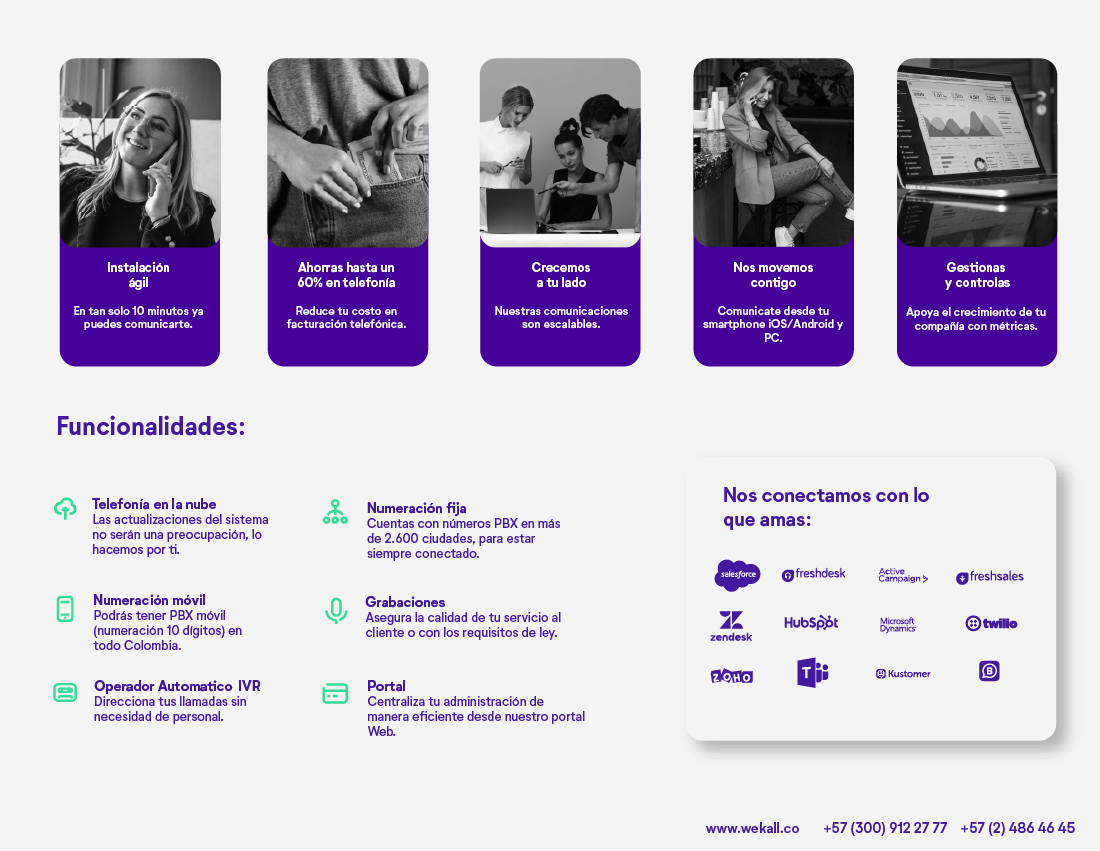 screenshot of WeKall