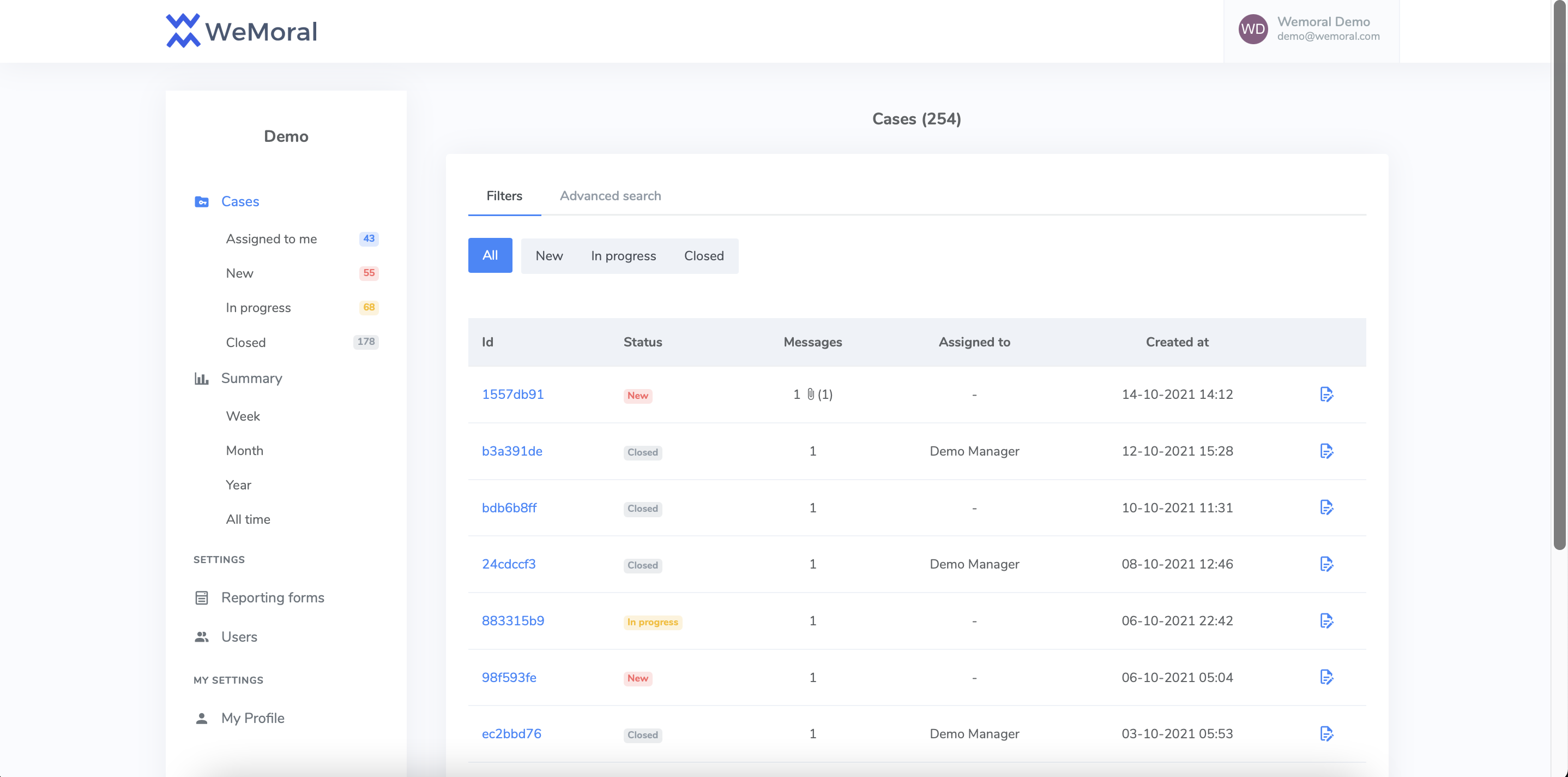screenshot of WeMoral