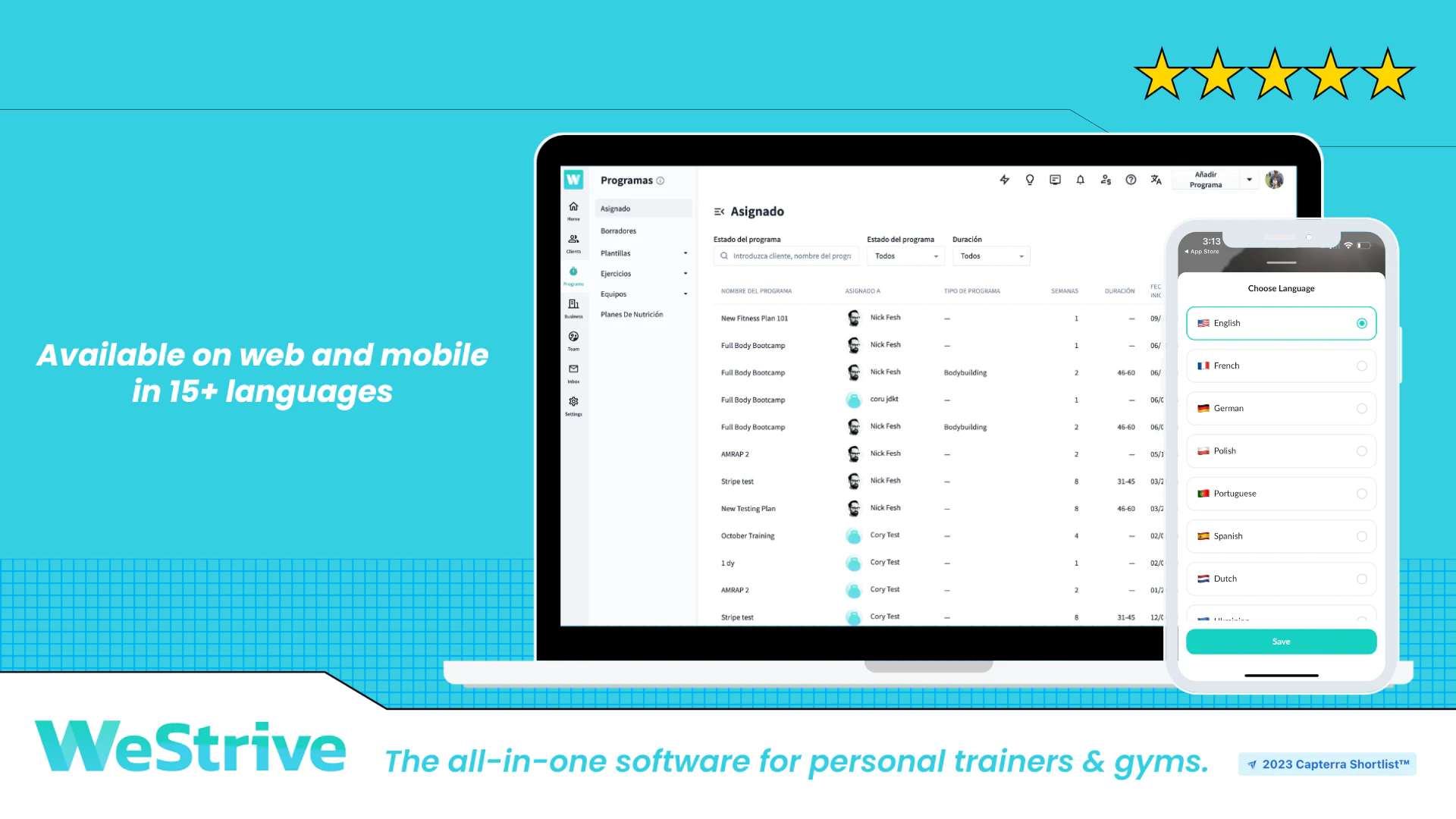 screenshot of WeStrive