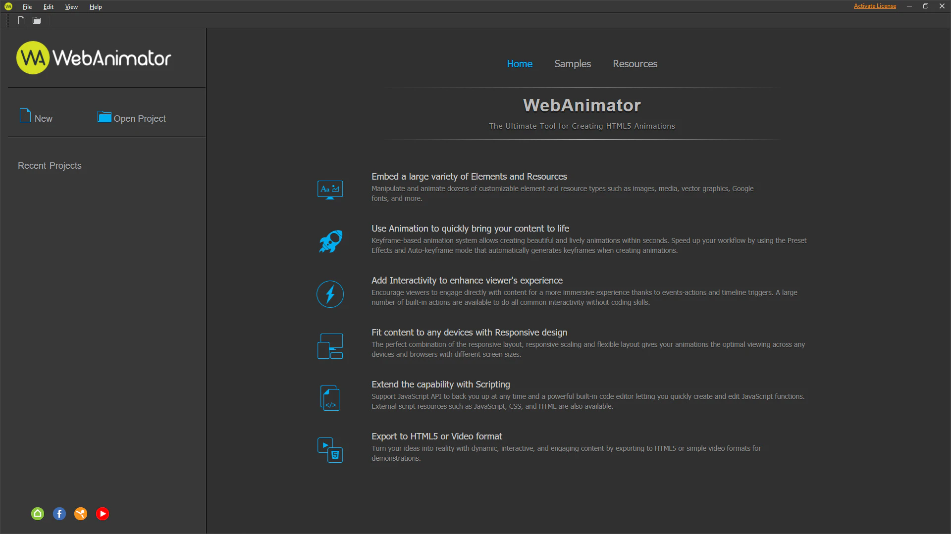 screenshot of WebAnimator