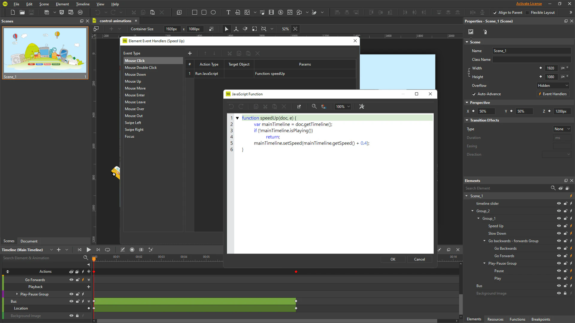 screenshot of WebAnimator