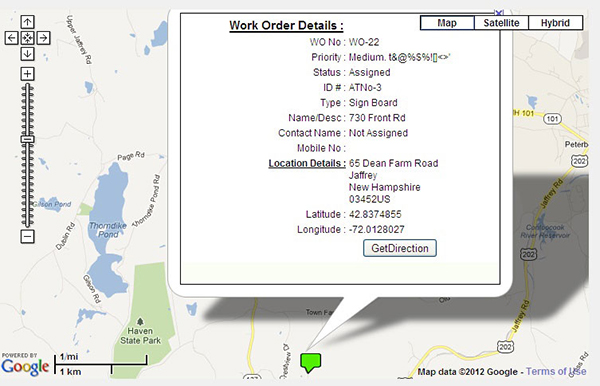 screenshot of WebDPW