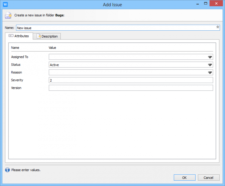 screenshot of WebIssues