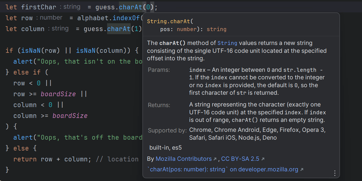 screenshot of WebStorm
