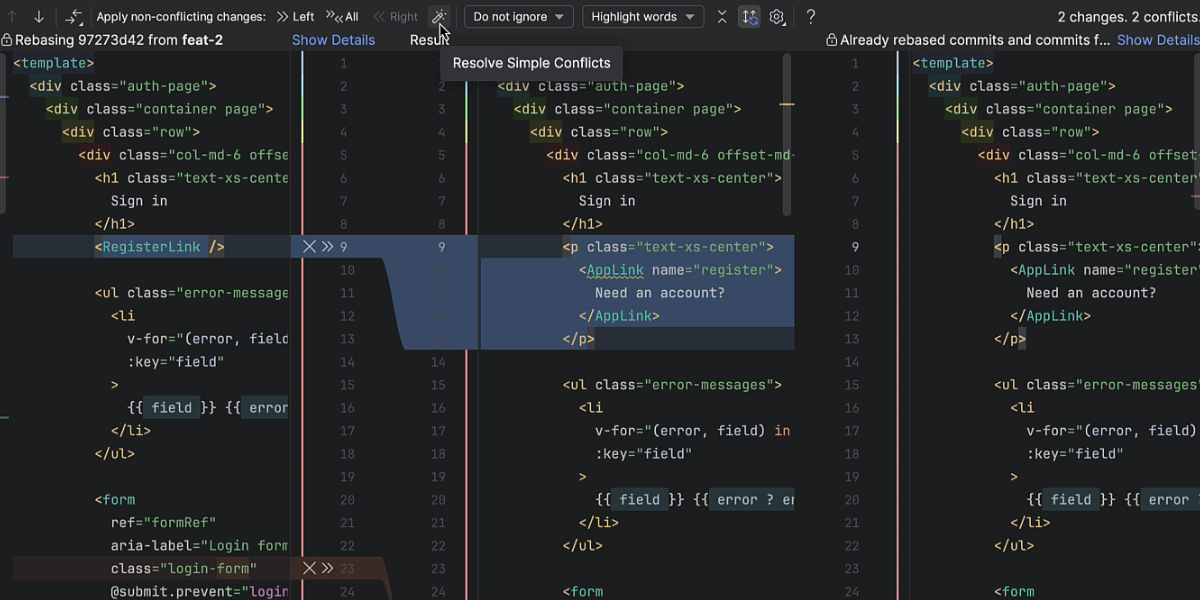 screenshot of WebStorm