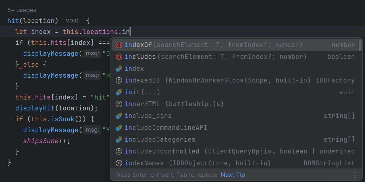screenshot of WebStorm