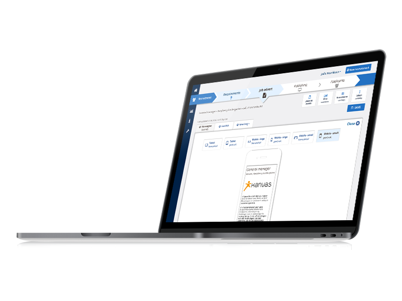 screenshot of Webcruiter