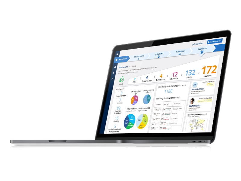 screenshot of Webcruiter