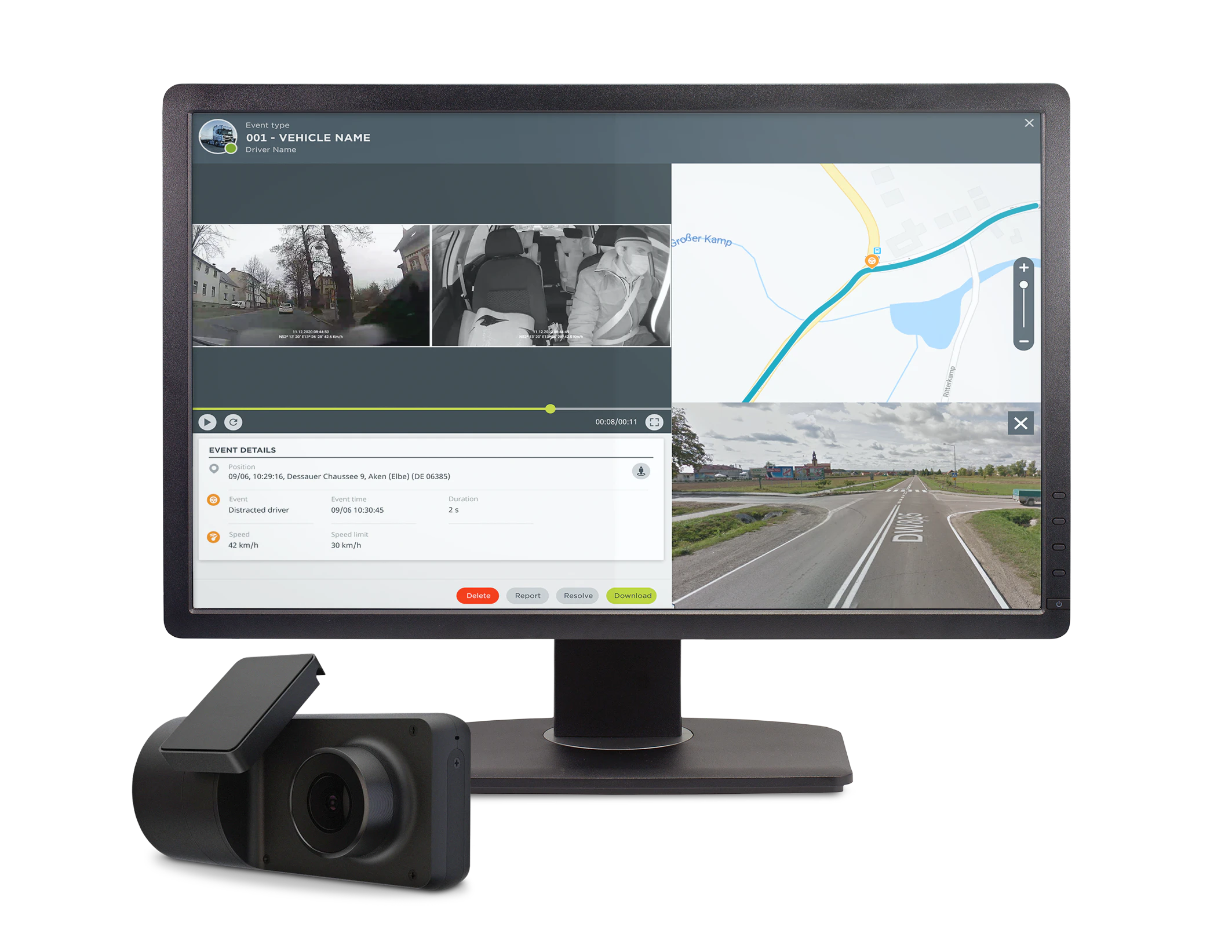 screenshot of Webfleet