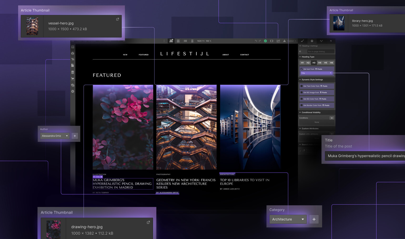 screenshot of Webflow