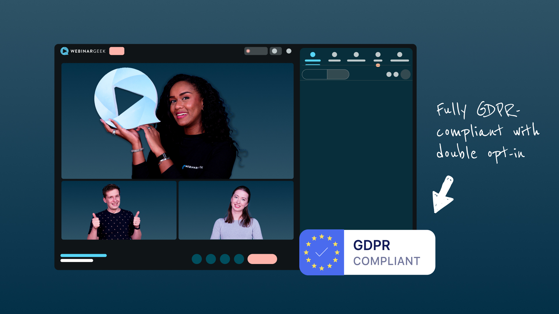 screenshot of WebinarGeek