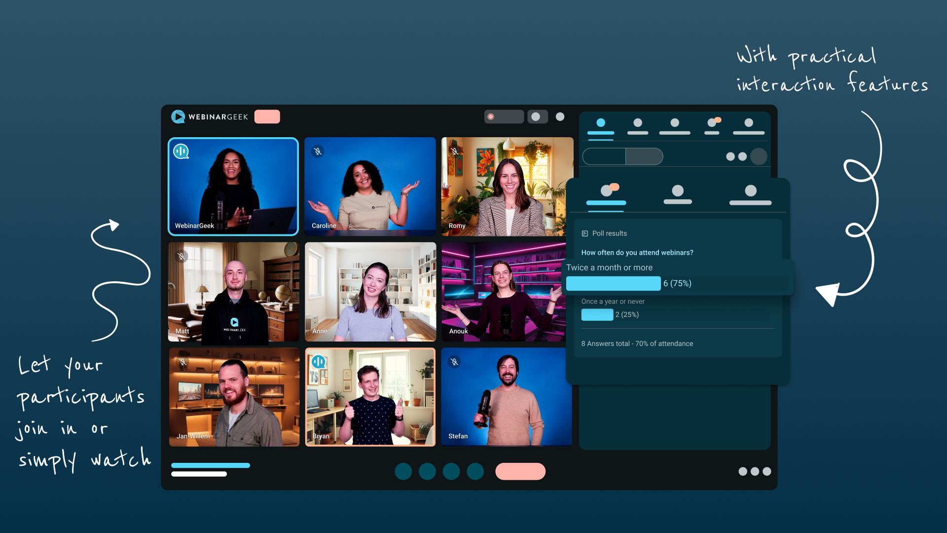 screenshot of WebinarGeek