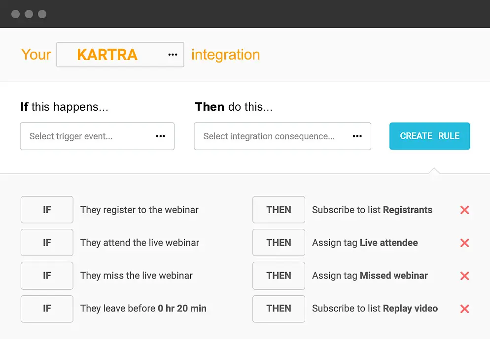 screenshot of WebinarJam