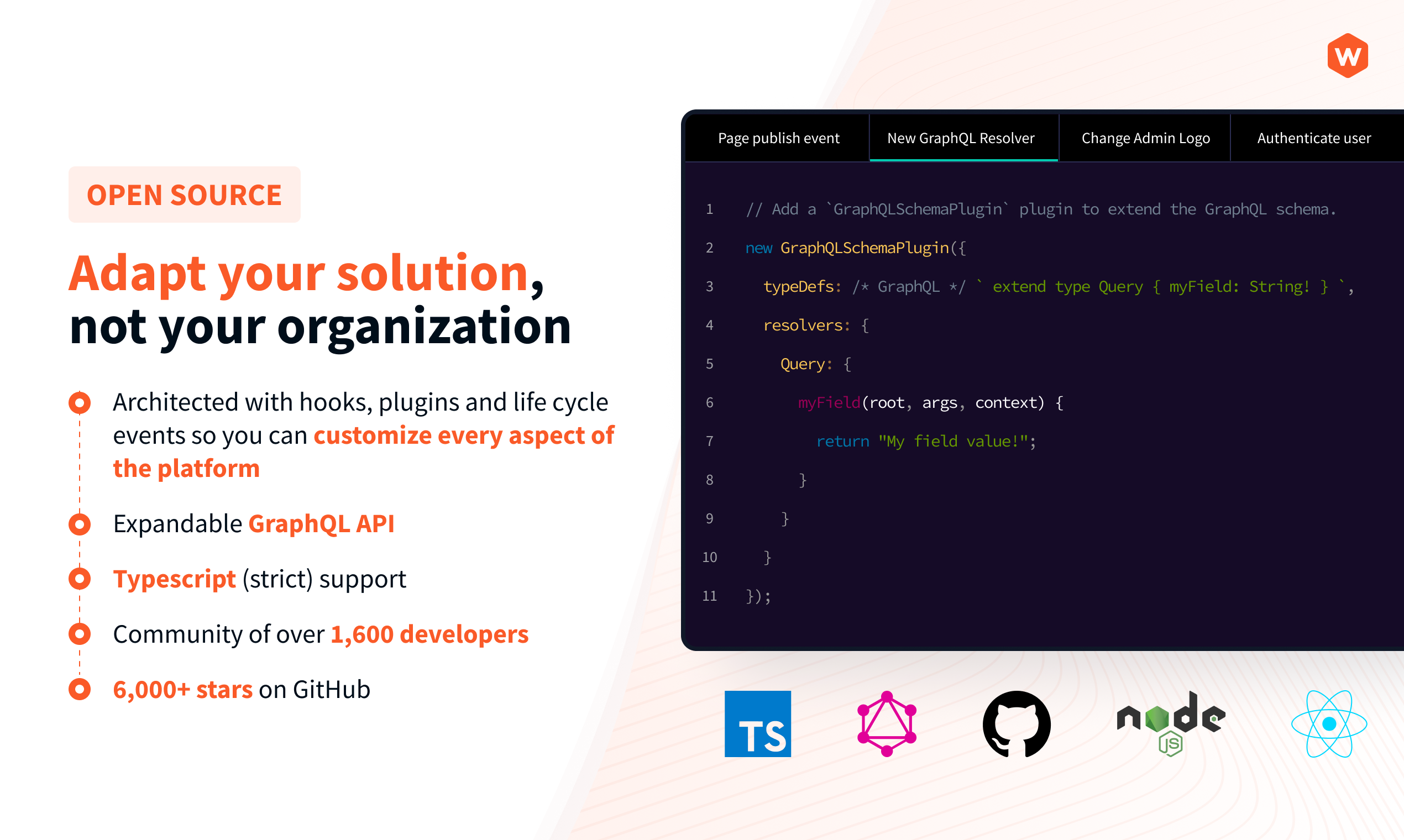 screenshot of Webiny