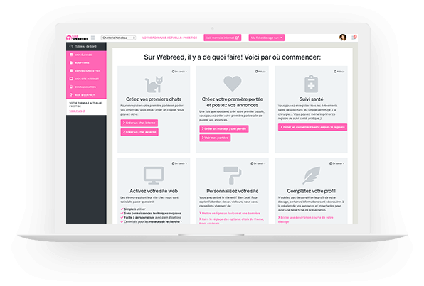 screenshot of Webreed