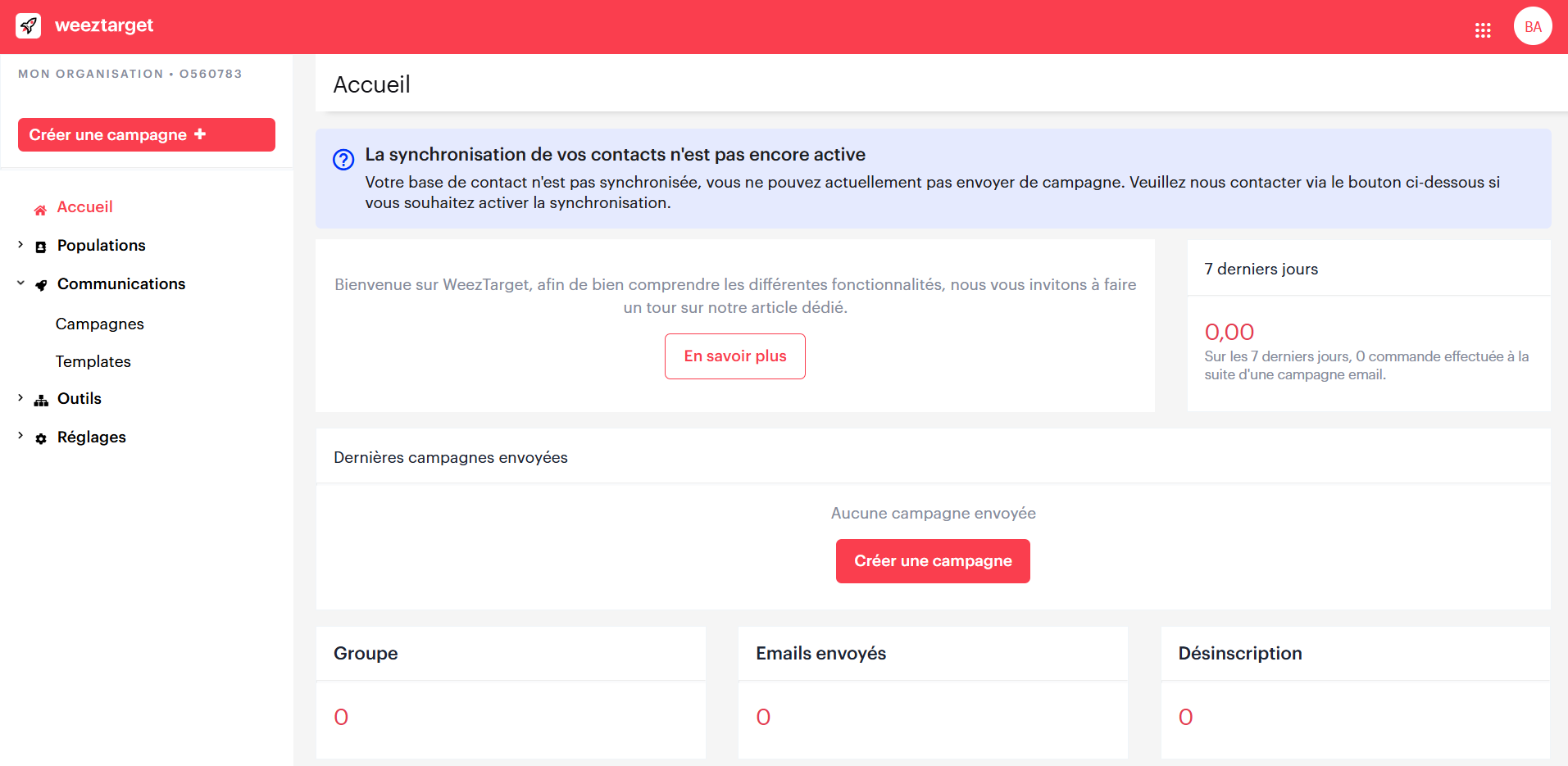 screenshot of Weezevent
