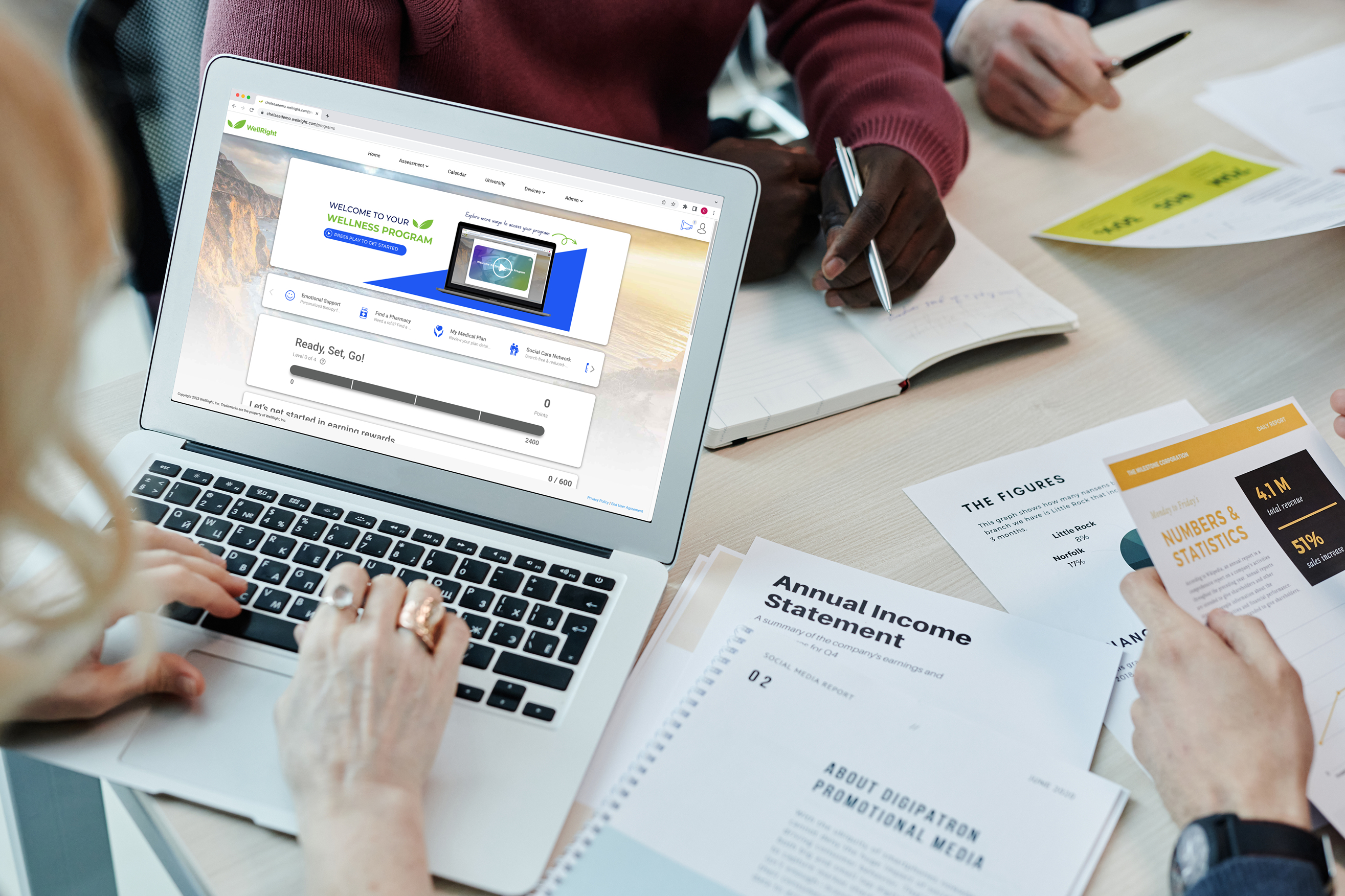 screenshot of WellRight