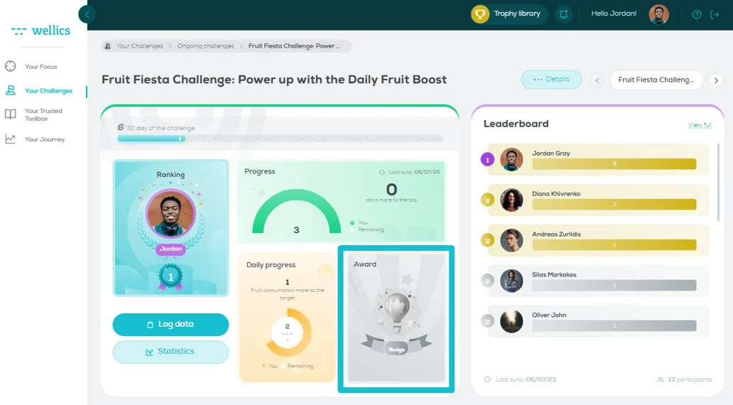 screenshot of Wellics