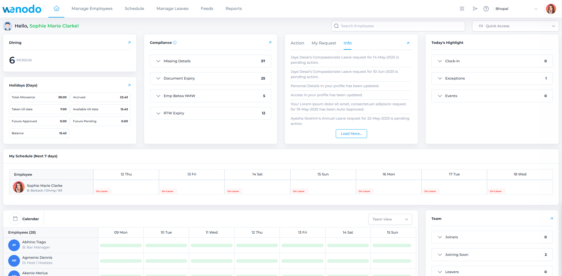 screenshot of Wenodo