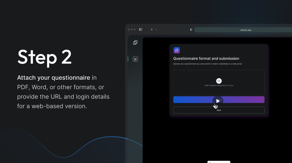 screenshot of Wequity
