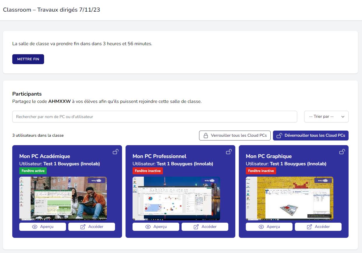 screenshot of Weytop