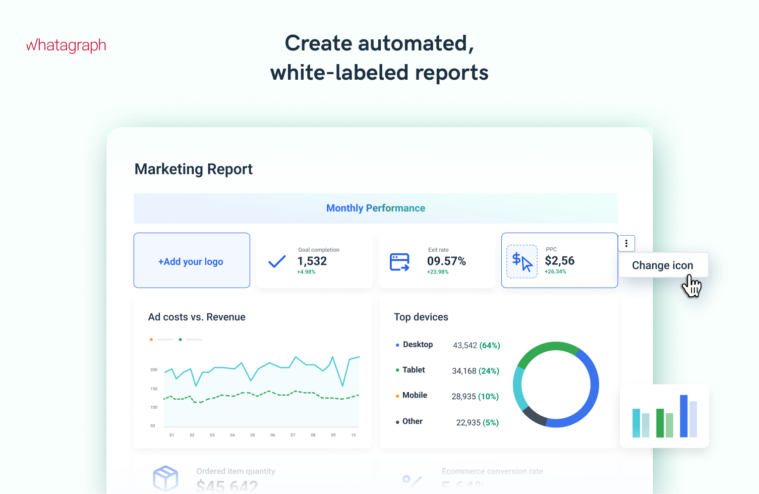 screenshot of Whatagraph