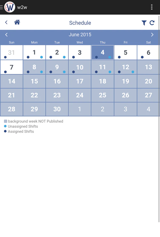 screenshot of WhenToWork