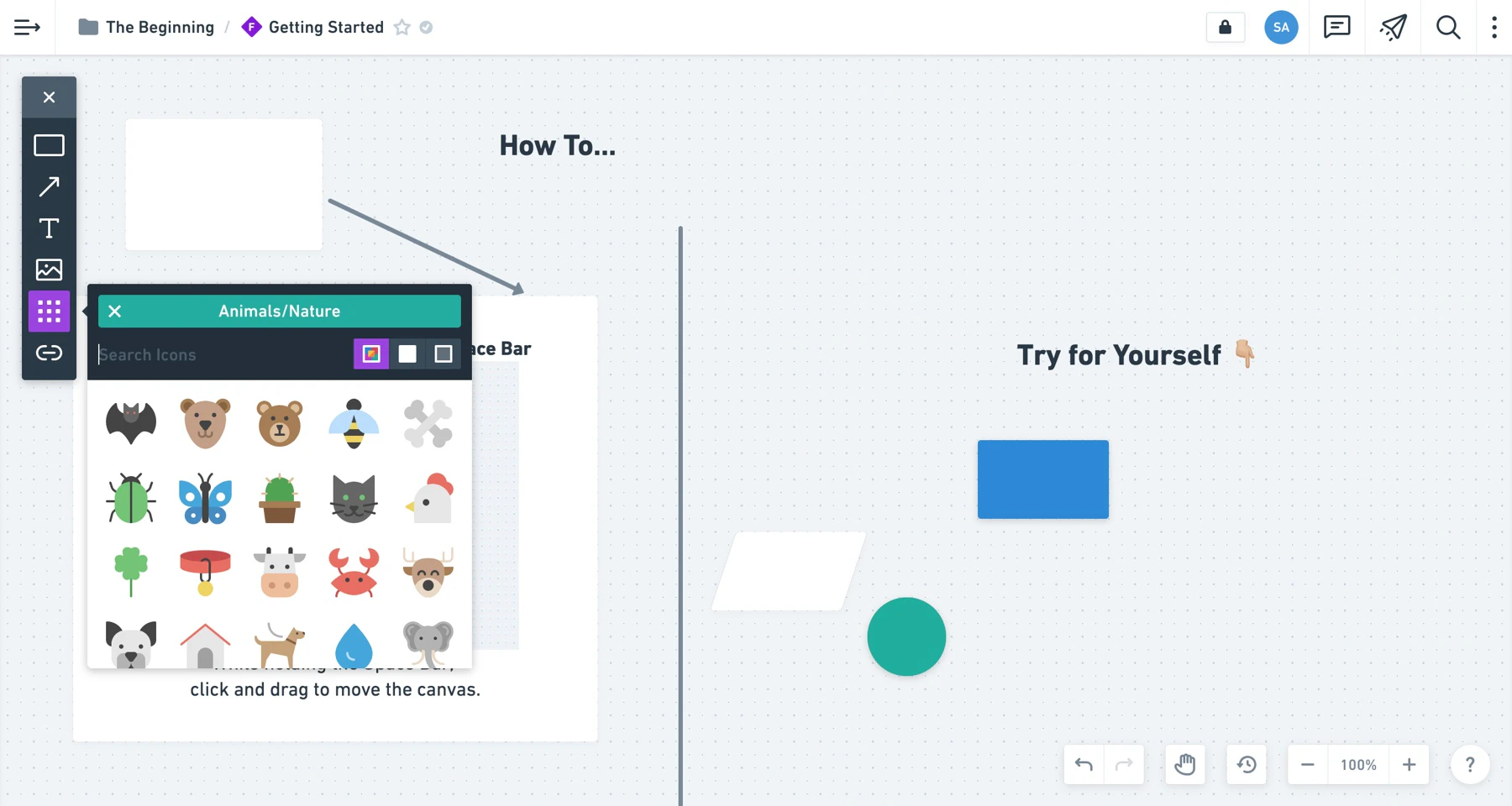 screenshot of Whimsical