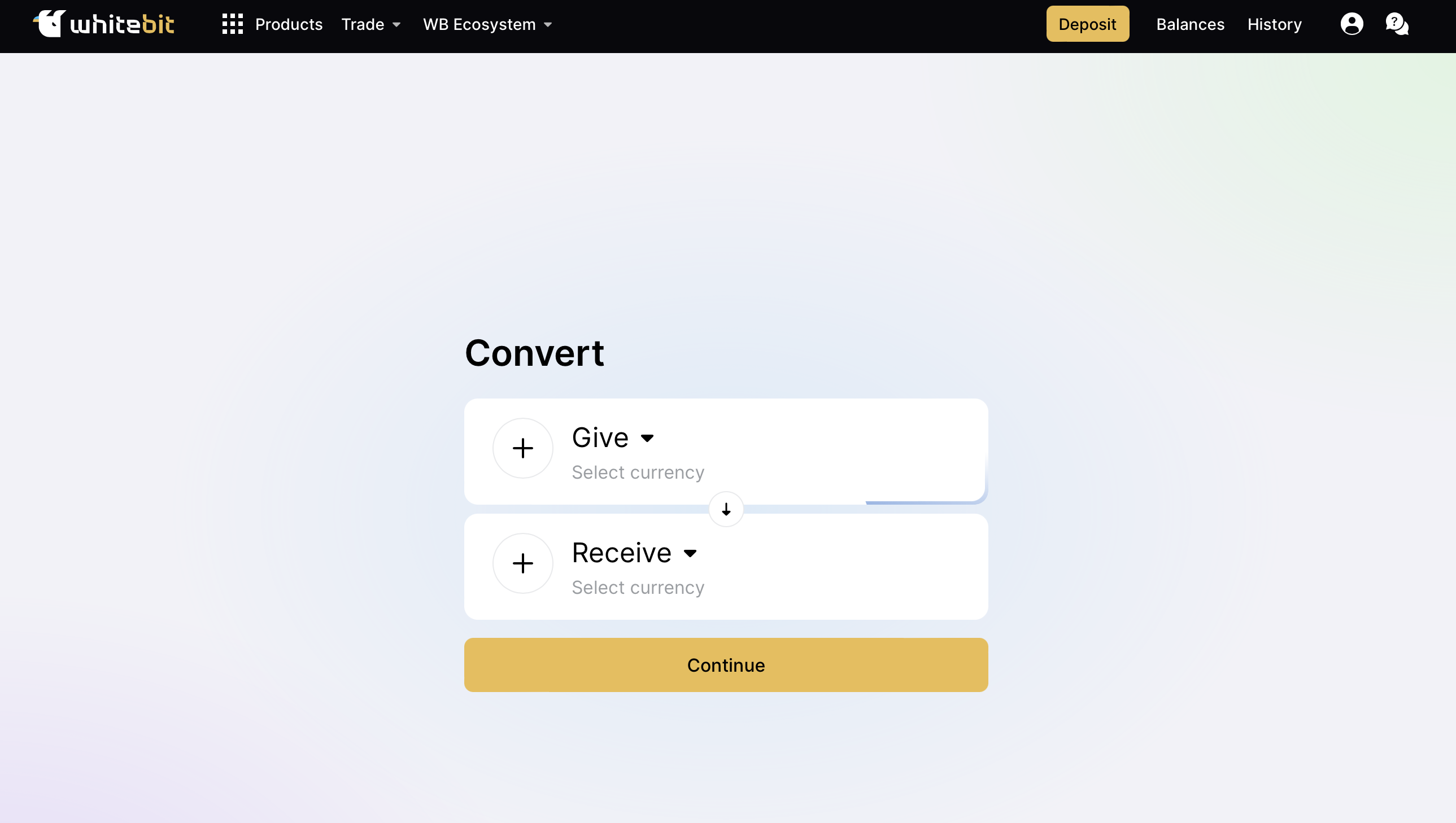 screenshot of WhiteBIT