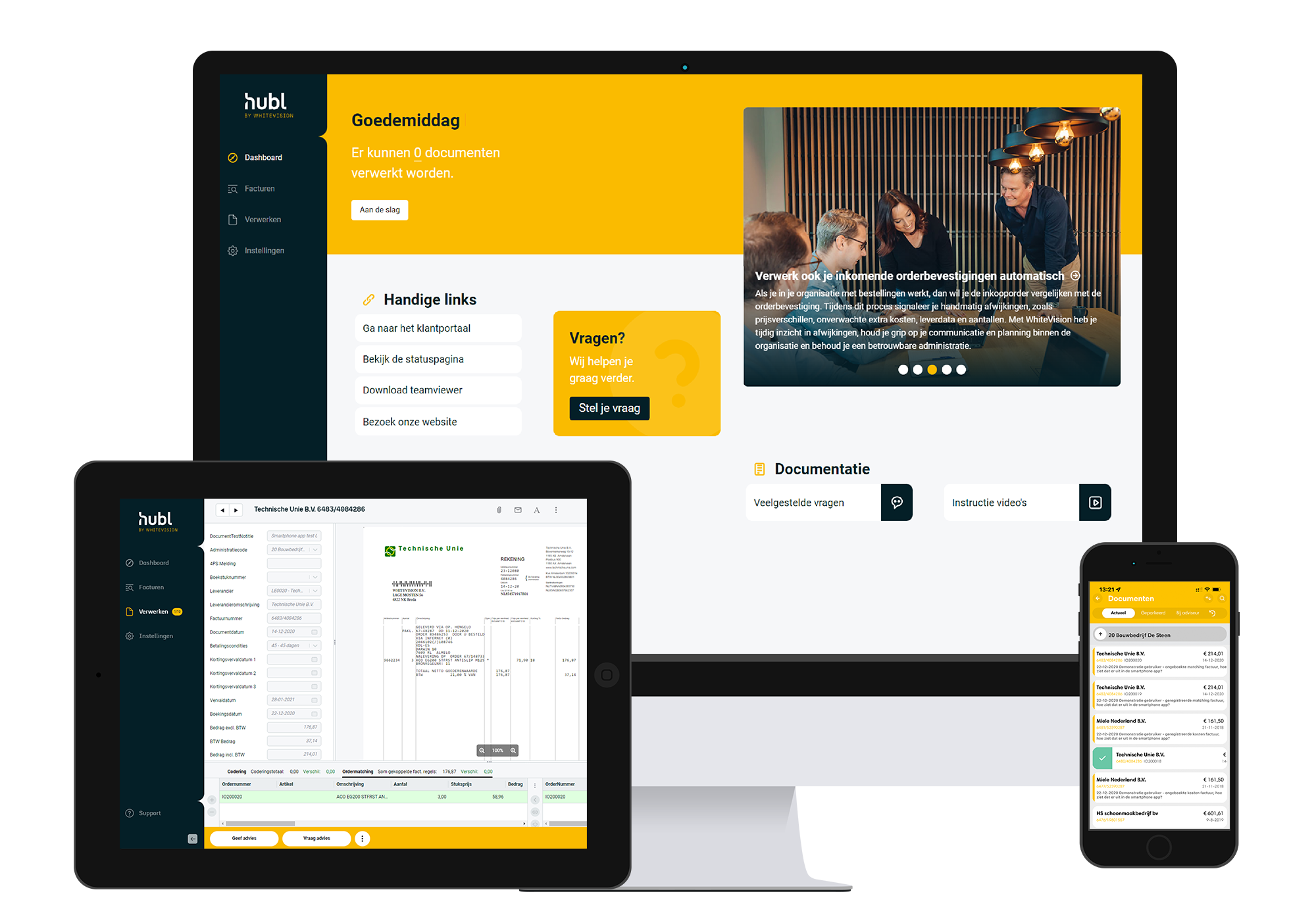 screenshot of Whitevision