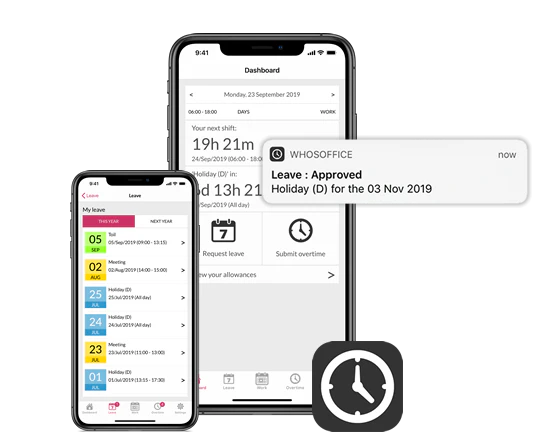 screenshot of WhosOffice