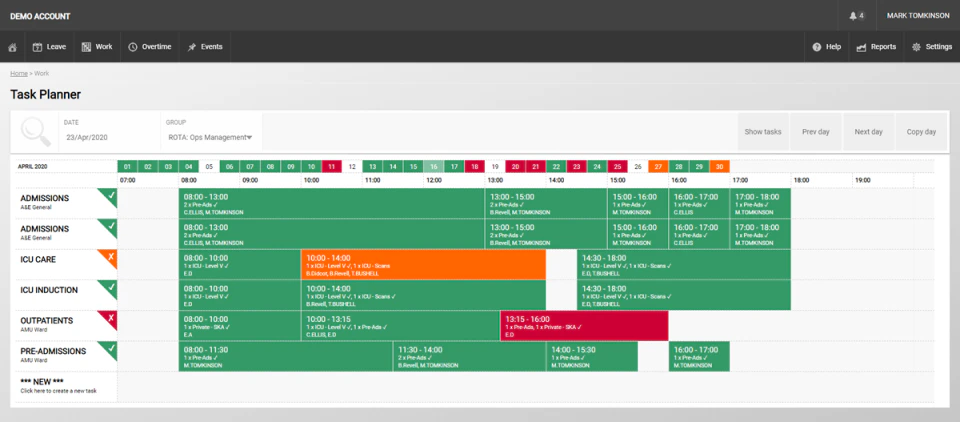 screenshot of WhosOffice