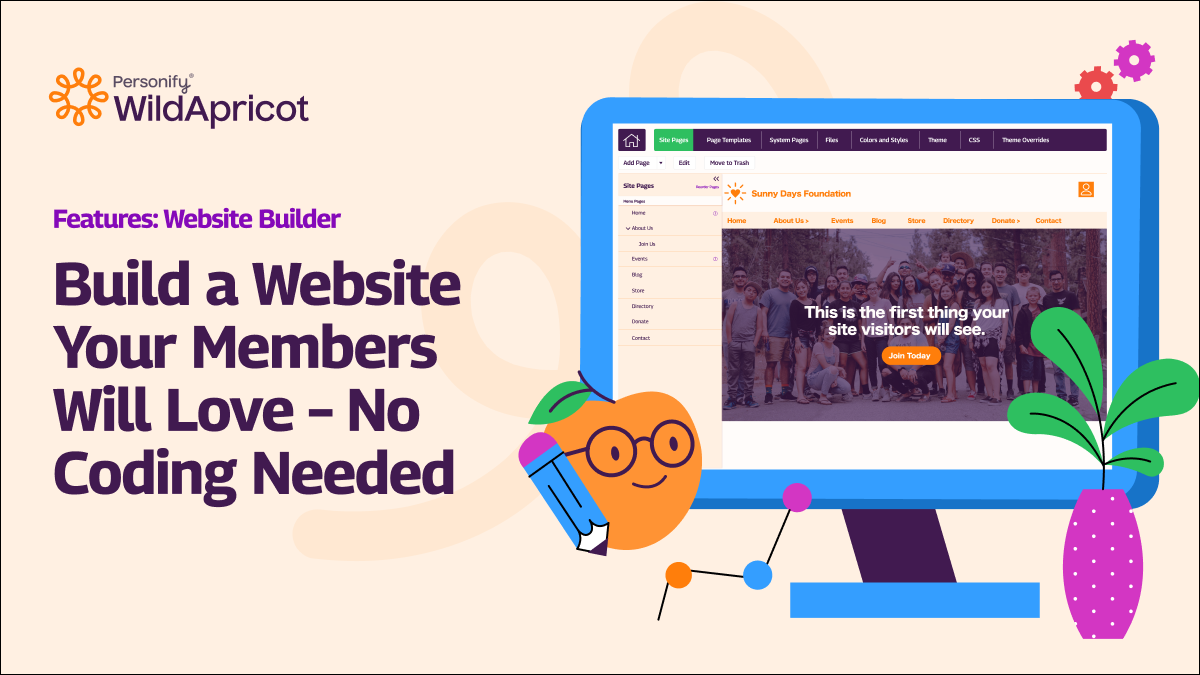 screenshot of WildApricot